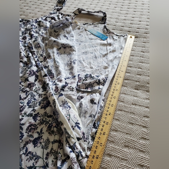 Jumpsuit Amerie Floral Sleeveless Scoop Neck Crepe Wide Leg NWT - Picture 10 of 16